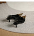 Two Tone Pointy Toe Sling kitten Heels